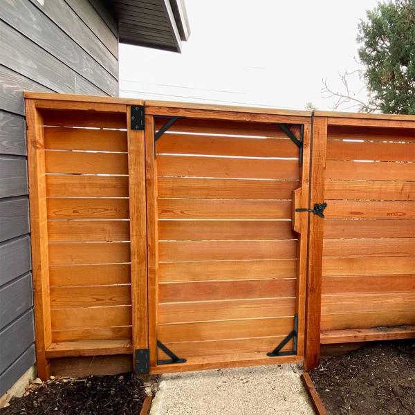 Heavy Duty Metal Anti Sag Gate Frame Kit with Customizable Gate Corner Brace Bracket