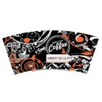 Hot Ripple Paper Cup Fan Double PE Coated For Coffee
