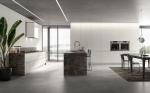 L shaped PET Kitchen Cabinets Customized White Modern Kitchen Cabinet