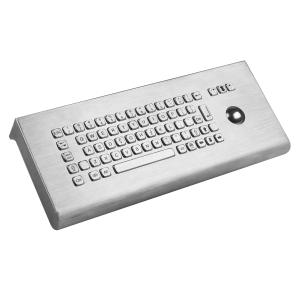 IP65 Explosion Proof 38mm Trackball Stainless Kiosk Keyboard Wall Mounted
