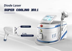 China Q Switched Potable Diode Laser Hair Removal Machine 166J / CM2 Energy Density factory