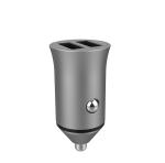 Aluminium Alloy Twin Port 5V2.4A 21mm Cell Phone Car Charger