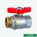 CW617N Forged Brass Ball Valve Butterfly Handle Double Female Threaded Brass
