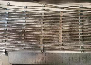 China Silver SUS304 Stainless Steel Balustrade Mesh Easily Assembled Anti Corrosive factory
