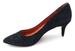 China customized Black Women Heels , Slingback Pump Heels With Leather Material factory