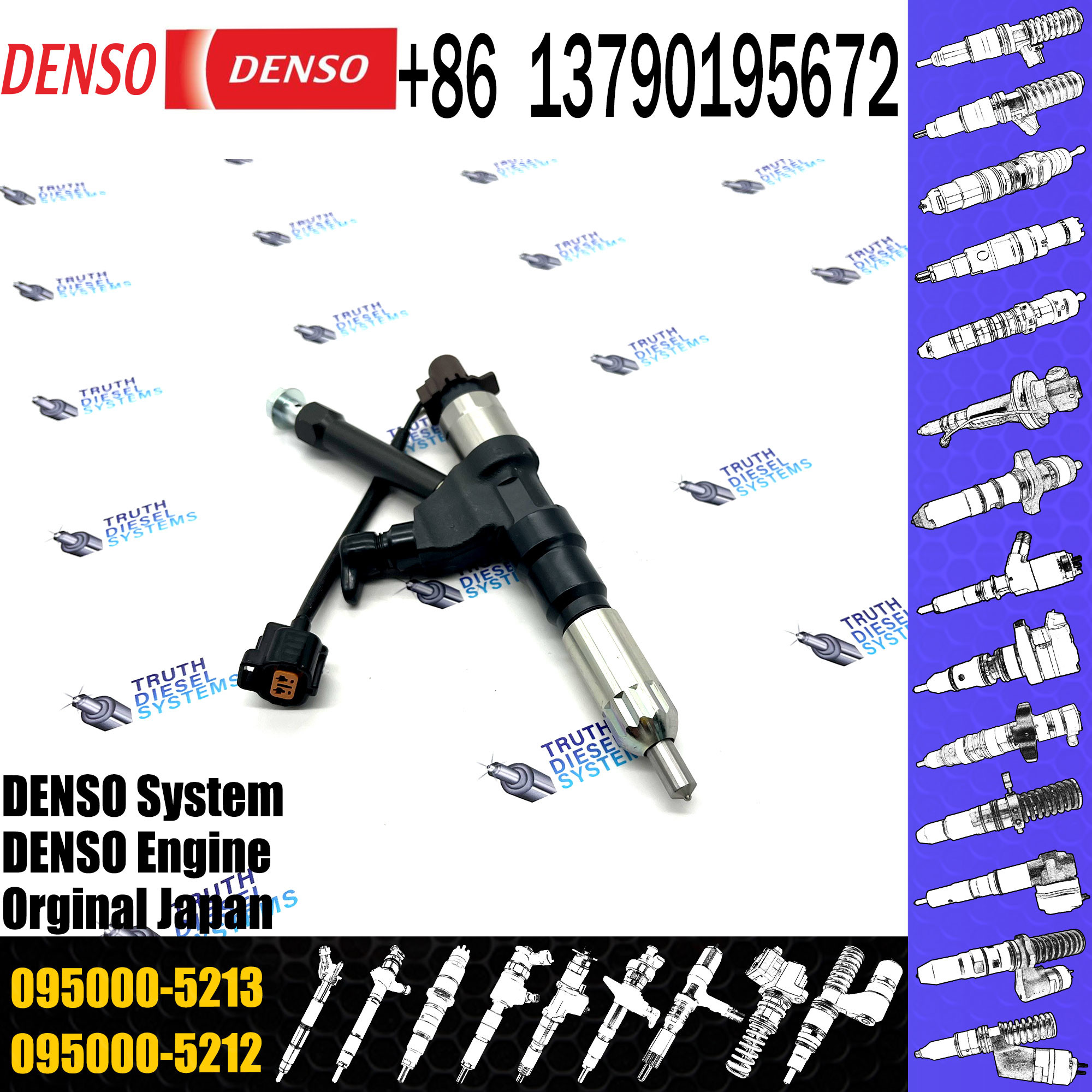 Diesel nozzle assembly common rail injector 095000-5213 for common rail pump nozzle