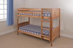 China modern bunk bed pine wood factory