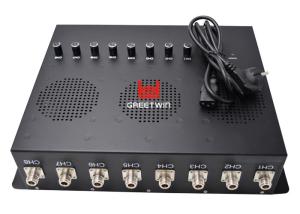 China 2G 3G LTE 4G Adjustable Mobile Phone Signal Jammer , 80W phone signal scrambler factory