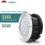1500ma Underwater LED Spotlights 36W 6500K DC 24V VDE Cable