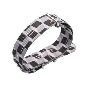 China Nato Style Nylon Strap Watch Bands , 20mm Lady Watch Strap Print Pattern factory