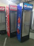 Coca-Cola Pepsi glass display cabinet door gold series vertical refrigerated