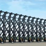 Stainless Steel Bending Shape Retractable Driveway Gate Electric Automatic Door
