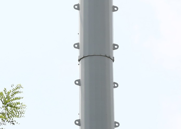 18 - 55M Monopole Telecommunications Tower , AWS D1.1 Monopole Communication Tower