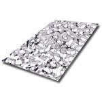0.65mm Silver Mirror Water Ripple Stainless Steel Plate Decoration Ceilling