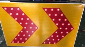 China RoHS Energy Saving IP65 Yellow Chevron Sign , Double Chevron Sign factory