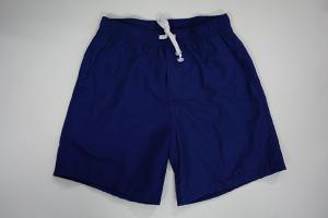 China Short Length Blue Boys Board Shorts Peach Skin Fabric With Elastic Waistband factory