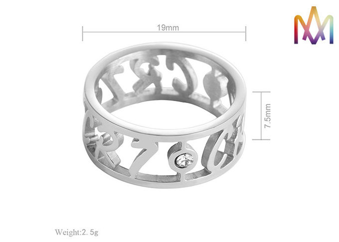 2.5g Stainless Steel Hollow Ring