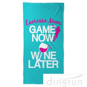 China Premium 100% Cotton Adult Beach Towels Full Color Reactive Custom Printed factory