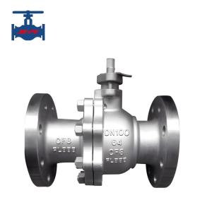 China CF8 CF8M Flanged Ball Valve , Ball Type Float Valve ANSI Standard factory