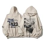 Regular Sleeve Plus Size Oversized Hoodie Cotton And Spandex Blended Logo
