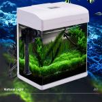 Underwater Gradient Dream Aquarium Fish Tank Mini Home Desktop Square Shape