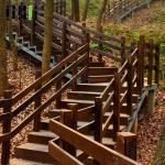 Outdoor Garden Flooring Stair Bridge Deck Porch Bamboo Baluster Railing Handrail