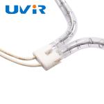 3D Shape Infrared Heating Element Tube Clear Quartz Halogen Tube For Heating