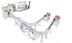 China M Fold 10 Lanes Facial Tissue Embossing Machine Log Saw JOG factory