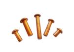 Brass Copper Round head solid rivet 7/16 1/2 Customized Yellow Gold solid rivets