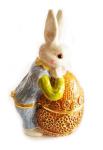 Rabbit Bejeweled Trinket Box Pewter Rabbit Jewelry Box Hinged Jewelry Box Easter