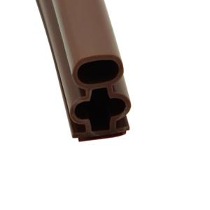 10mm Width O Shape Silicone Rubber Strips Double Layer For Door Frame