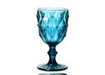 Non Slip Embossed Whisky Rock Glass , 7oz Transparent Whiskey Glass