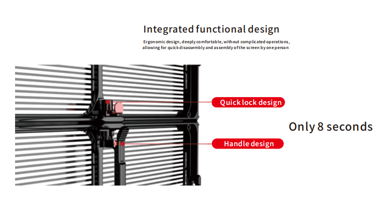 Outdoor Large Advertising LED Grille Screen Waterproof Transparent