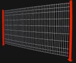 5mm Pvc Coated Welded Wire Mesh Panels Green Black Color Bend