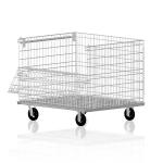 Stackable Steel Mesh Containers Foldable Powder Coating