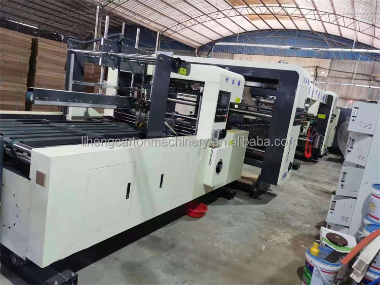 Speed Printer Slotter Die Cutter In One Machine Folder Gluer Carton Box Making Machine