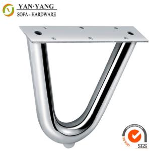 China 10cm high furniture leg iron metal modern V shaped sofa feet SL-132 factory