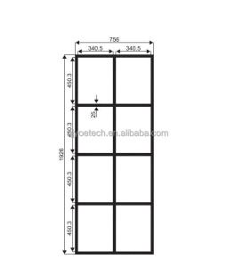 China Fine Polished Edge Tempered Glass Fixed Screen for Bathroom or Living Room in Apartments factory