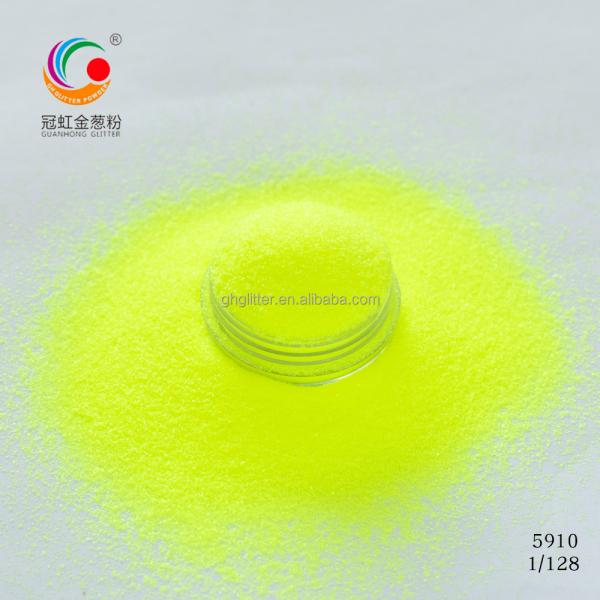 Print Method colors Fluorescent Glitter Powder for Christmas Decorations and Printing Crafts 1/8"-1/360" PET Material