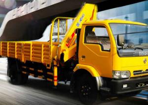 China Mobile Knuckle Boom Truck Mounted Crane For lifting 4tons, moment 8.4T.M. factory