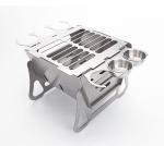 Foldable Stainless Steel BBQ Grill for Portable and Customized Outdoor Cooking