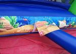 Outdoor Commercial Jungle Shark Inflatable Obstacle Course For Kids And Adults