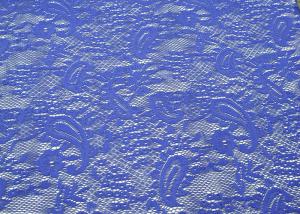 China High Tenacity Purple Polyester Lace Fabric of Cashew Design CY-CT8503 factory