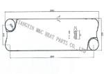 Anti Rust Tranter Heat Exchanger Gaskets GF276 Stainless Steel 316L