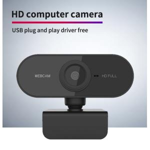 China Plastic USB Computer Camera , Black Full HD 1080P USB Webcam factory