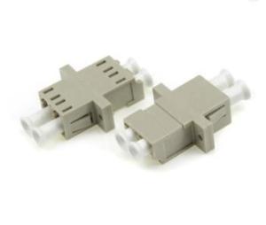 China Adapter Fiber Optic Multimode LC Connector UPC Polish Stype Duplex Adapter With Flange factory