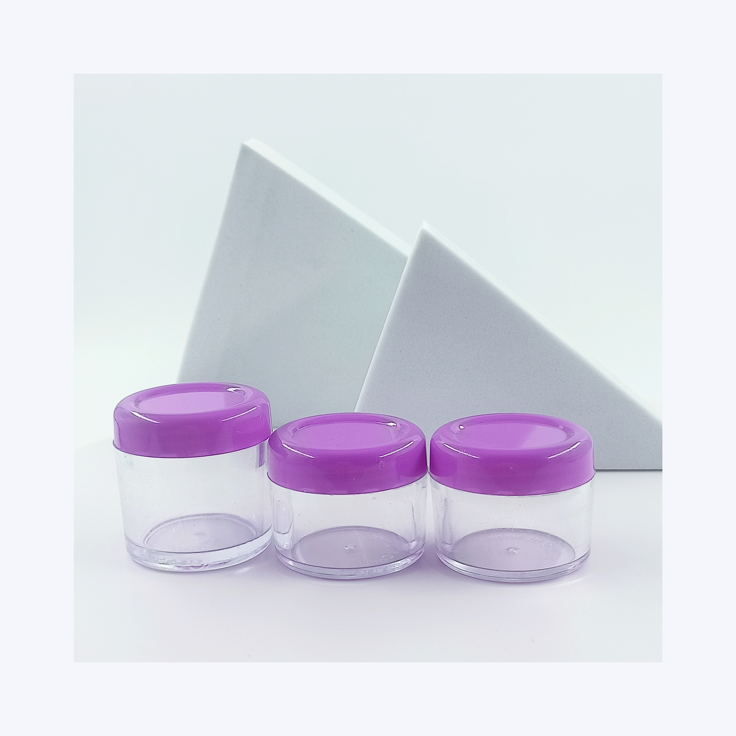 Base Material Plastic Cream Jar for Cosmetic Customized Colors 5ml 10ml 15ml 20ml