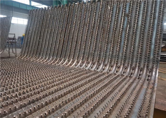 Thermal Efficient Power Station Boiler Water Wall Panels with various color and Iron frame package