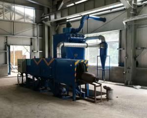 China 8 Turbines LPG Cylinder Shot Blasting Machine Steel Oxygen Tank Inner Wall Sand Blasting Machine factory