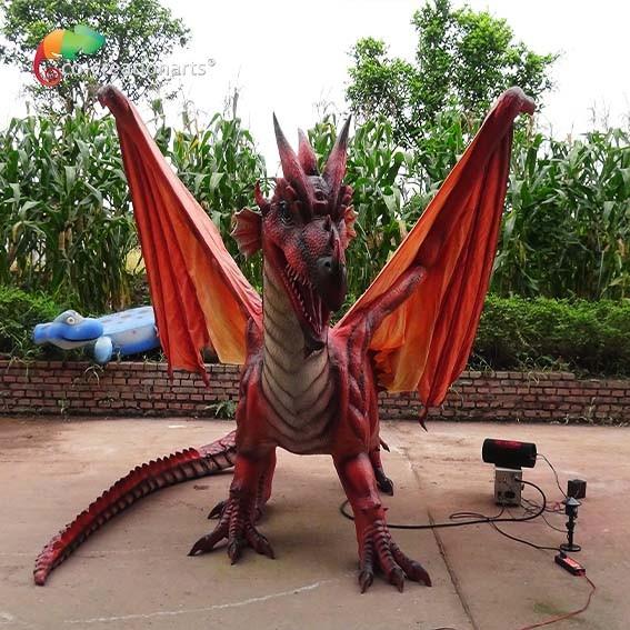 CE Outdoor Theme Exhibition Animatronic Dragons Life Size Dragon For Amusement
